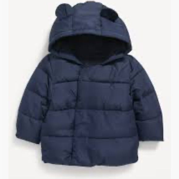 Old Navy Water-Resistant Frost-Free Critter Puffer Jacket, Size 6-12 months. - Picture 1 of 8